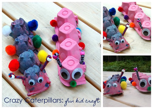 Crazy Caterpillars : Montessori Preschool Craft for summer camp