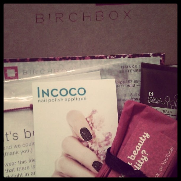 My first official @birchbox and I'm in love. You had me at nail appliqué!