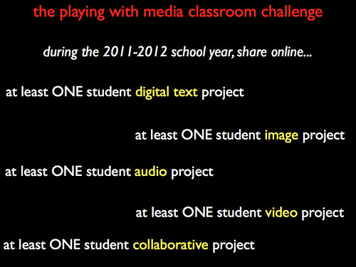 the playing with media classroom challenge