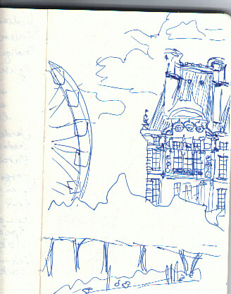Louvres and Grande Roue Sketch