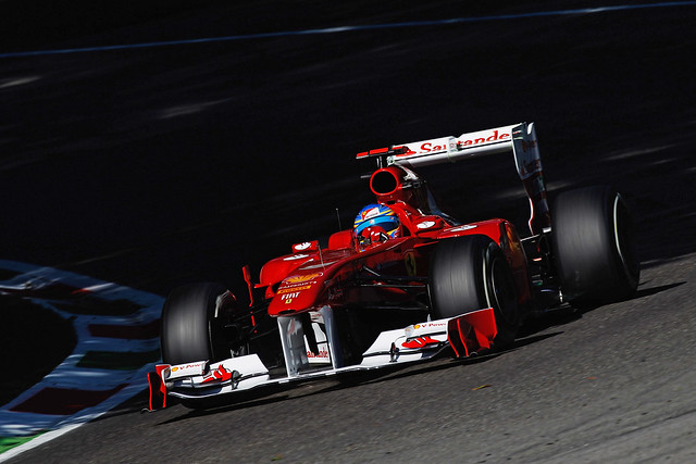 Fernando Alonso in the Ferrari 150° Italia at the Italian Grand Prix Free Practice