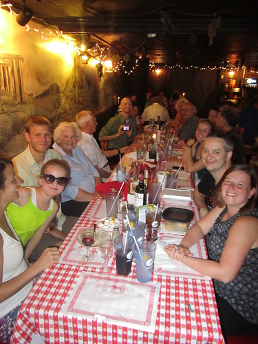 The family at our annual Bruno's dinner