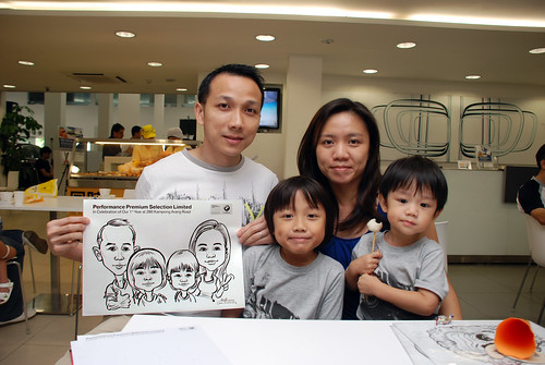 Caricature live sketching for Performance Premium Selection first year anniversary - day 1 - 22