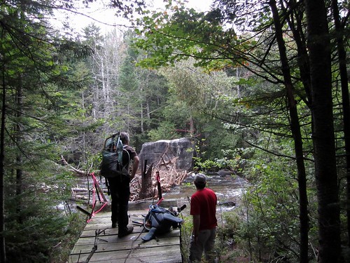 Jack and Neil inspect the downed bridge