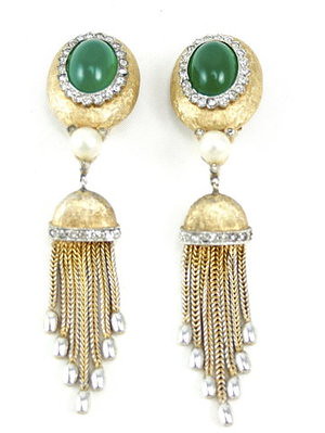 house-of-lavande-jomaz-emerald-tassel-earrings-profile