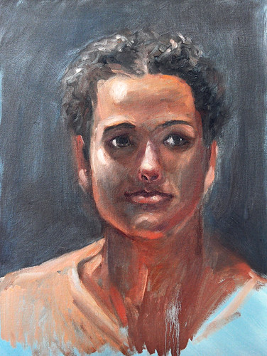 Portrait oil study by Gayle Bell