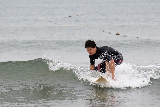 surfing a 2 inch wave