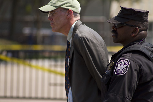 Author and environmentalist Bill McKibben arrested in Keystone XL pipeline protest in Washington DC.
