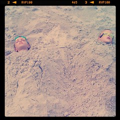 Cole and Eli in sand 2
