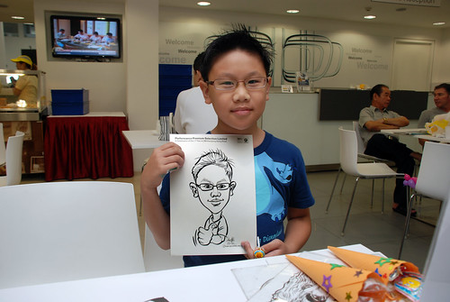 Caricature live sketching for Performance Premium Selection first year anniversary - day 1 - 23
