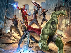 110902(1) - 2012年科幻電影《The Avengers 復仇者聯盟》即將殺青，官方特地公開4幅最新宣傳插圖！ (4/4)