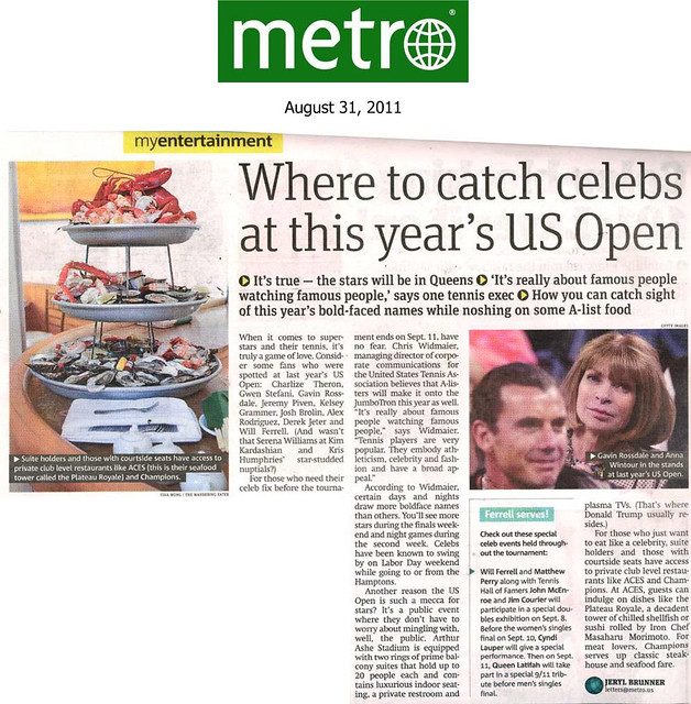 My raw seafood tower photo made it on Metro NY!
