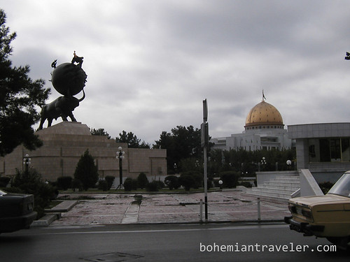 Earthquake minument in Ashgabat