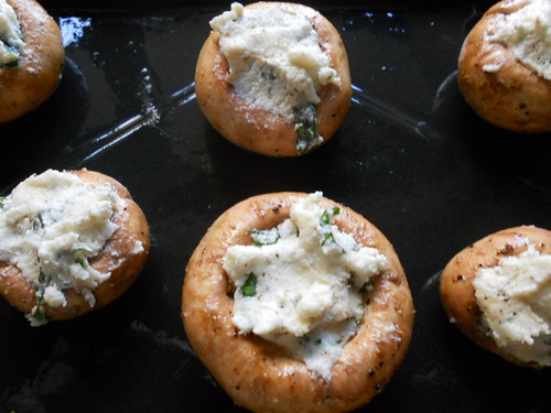 Balsamic Stuffed Mushrooms by Bombay Foodie