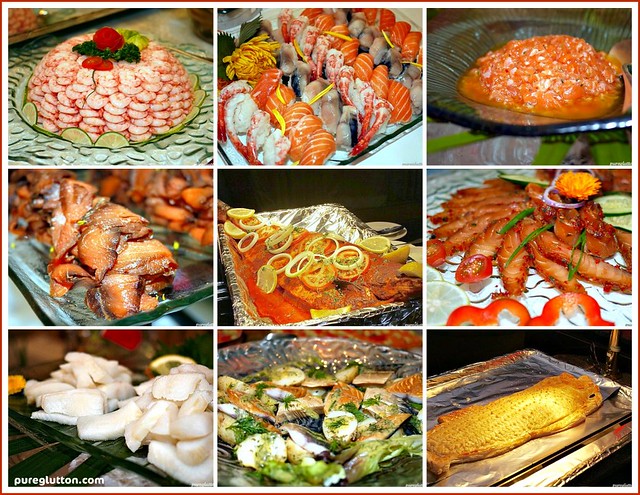 seafood collage