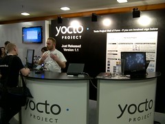 The Yocto Project booth at Embedded Linux Conf Europe