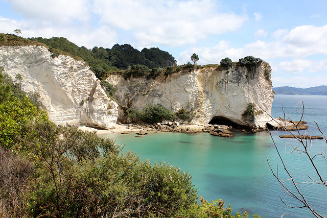 Walking to Cathedral Cove