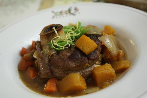 Dogfish Head Punkin Ale Braised Osso Busso with Green Onion Gremolata