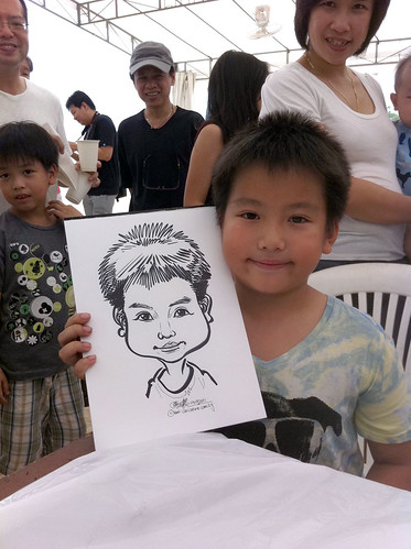 caricature live sketching for LGT Family Day - 5