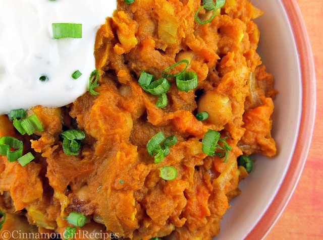 Curried Sweet Potatoes and Chickpeas