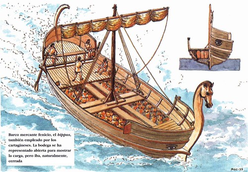 Hippos, barco cartagines