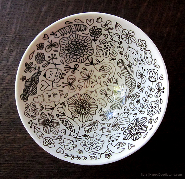 how to draw on porcelain