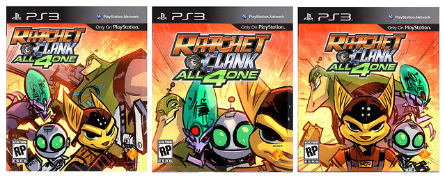 Ratchet & Clank All 4 One pre-release box art: Phase II