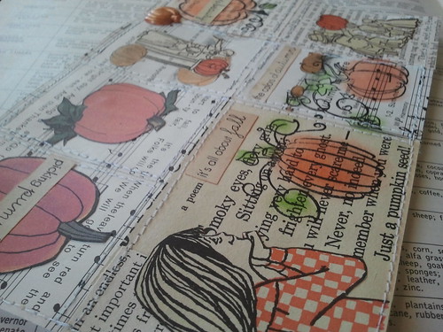 Pumpkin Tiny Book Collage