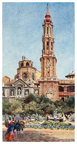 005-La Seo en Zaragoza-Cathedral cities of Spain 1909- William Wiehe Collins