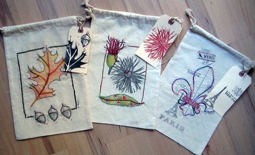 JaneVille: Sketch & Stitch Gift Bag Tutorial!