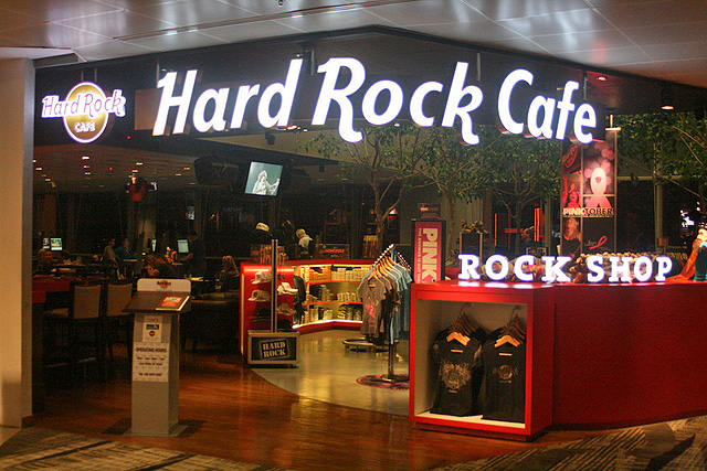Hard Rock Cafe at Changi Airport is the only one of its kind located in an airport