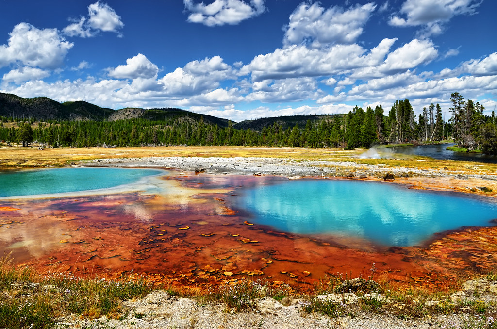 Black Opal Pool in the Biscuit Basin, Yellowstone