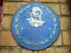 Max Bruch Plaque