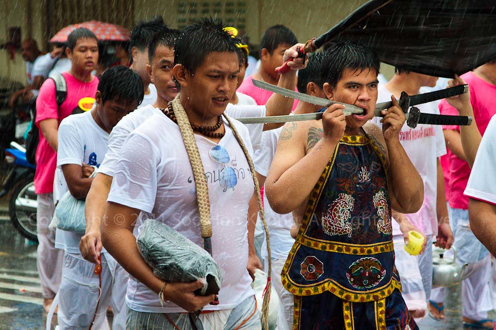 Street Procession @ Phuket Vegetarian festival 2011, Phuket, Thailand