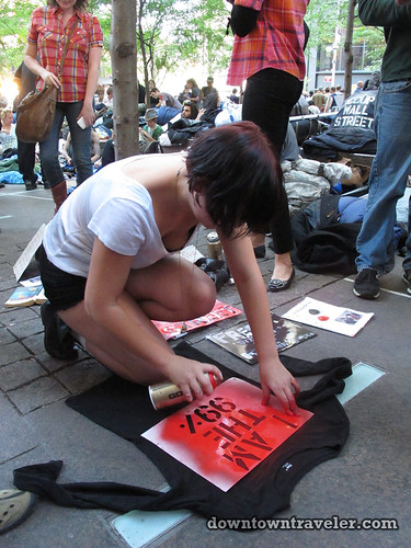 NYC Occupy Wall Street Rally Oct 8 2011 t-shirt