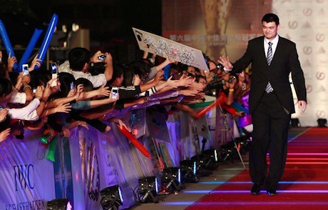 October 11th, 2011 - Yao Ming is greeted by fans at the China Top 10 Laureus Awards
