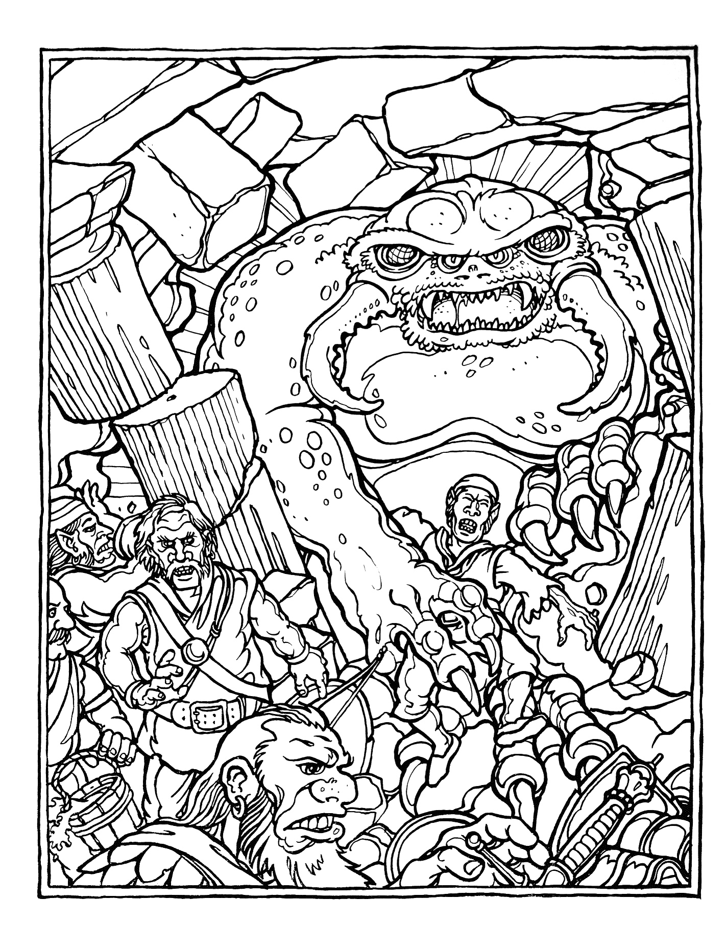 dungeons and dragons coloring pages - photo #4
