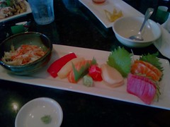 Chirashi and Nigiri Sushi with Sashimi