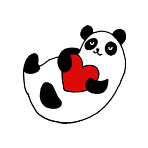 Panda Heart Icon Design for Pixelgirl