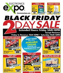 Electronics Expo Black Friday 2011 Ad Scan - Page 1