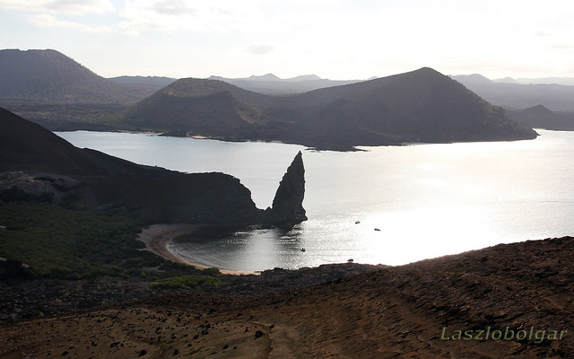 Sunset view from the peak of Bartolome Island