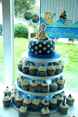 Aras' Baby Shower Cupcake Tower