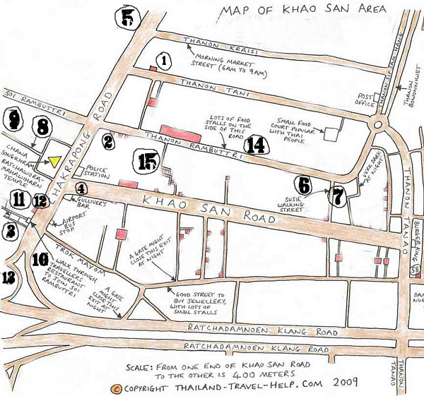 Khao san Road Map
