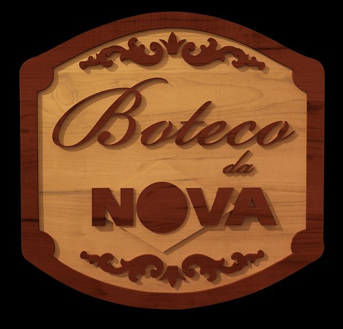 Placa/Logo "Boteco da Nova" em 3D by adrianocarvalho