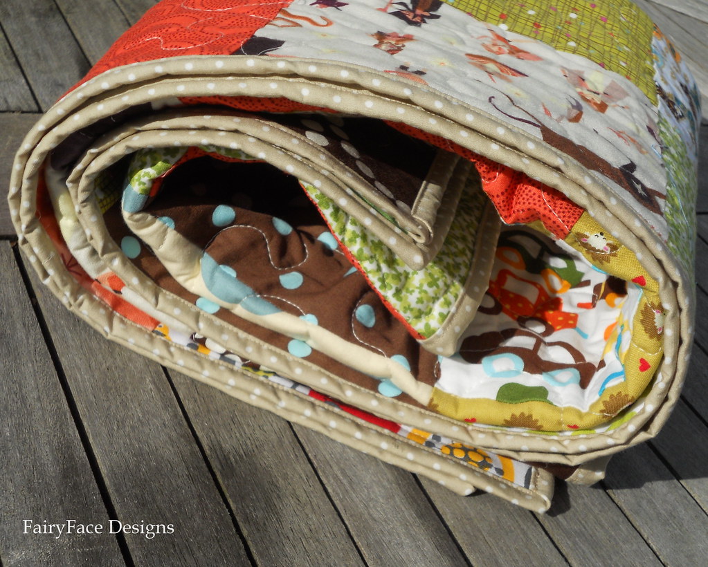 Autumn Baby quilt binding