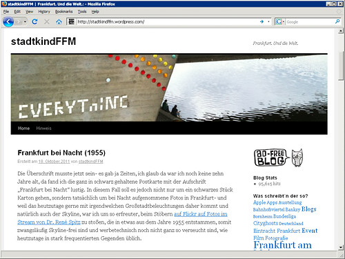 Blog Stadtkind Webseite Screenshot