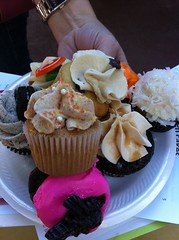 How many mini cupcakes can you fit on a plate? by Rachel from Cupcakes Take the Cake
