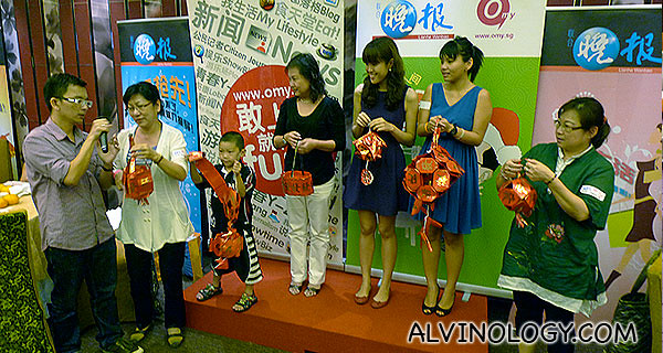 Chinese lantern making contest - the little boy won 