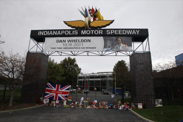 Fans have created a memorial at IMS