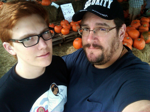 Brian and Jeff at the pumpkin patch